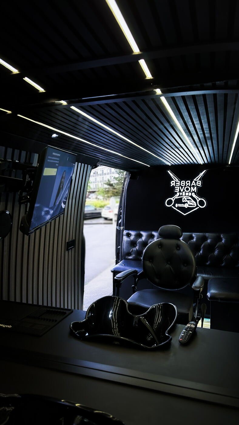 Intérieur du van Barber Move